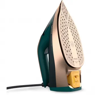 Fier de calcat Philips DST8030/70 Seria8000, 3000W, OptimalTemp, talpa Steamglide Elite si DinamiQ, pompa Turbosteam Abur 70 g/min, jet de abur 240 g, capacitate rezervor 350ml, Detartrare Quick Calc Release, oprire automata, sistem antipicurare, Turcoaz