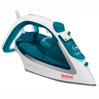 Fier de calcat TEFAL EasyGliss Plus FV5718E0, 2500W, 190g/min, Easygliss Plus, Durilium AirGlide, functie calcare verticala, Autosteam, albalbastru, turcoaz