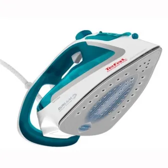 Fier de calcat TEFAL EasyGliss Plus FV5718E0, 2500W, 190g/min, Easygliss Plus, Durilium AirGlide, functie calcare verticala, Autosteam, albalbastru, turcoaz