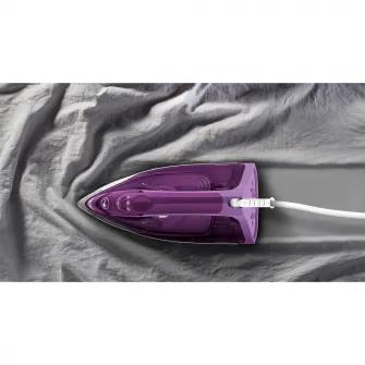 Fier de calcat Tefal Express Steam FV2836E0, 2400W, jet de abur 165 g/min, abur variabil 0-35 g/min, 270 ml, violet