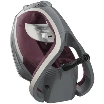 Fier de calcat Tefal Smart Protect Plus FV6870E0, 2800 W, talpa Durilium AirGlide, jet de abur 260 g/ min, oprire automata, functie anti-calcar, violet/ alb