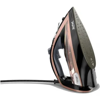 Fier de calcat Tefal Ultimate Pure FV9867E0, 3000W, Talpa Durilium AirGlide Autoclean, jet de aburi 260g/min, tehnologie Micro-Calc Filter 2in1, negru