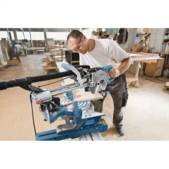 Fierastrau circular Bosch Professional GCM 8 SJL, cu sanie de glisare, 1600W, 5500rpm, 312mm