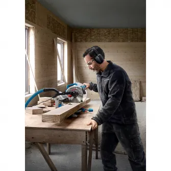 Fierastrau circular stationar Bosch Professional GCM 216, 1300 W, 216 mm diametru panza, 4800 RPM, 60 x 123 mm capacitate taiere 0°, panza fierastrau circular