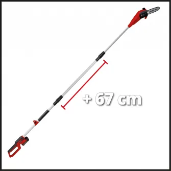 Fierastrau crengi multifunctional pe acumulator Einhell Power X-Change GC-LC 18/20 Li T-Solo, 18 V, 228-288 cm lungime bara telescopica, 195 mm lungime taiere, fara acumulator/incarcator
