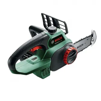 Fierastrau electric pe acumulator Bosch UniversalChain 18 BT, 18 V, 20 cm lungime lama, 4.5 m/s viteza lant, lubrifiant lant, lant fierastrau, capac lant, ghidaj, fara acumulator/incarcator