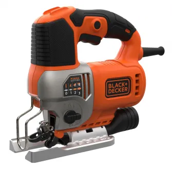 Fierastrau pendular Black  Decker BES610K-QS, 650 W, 220 V, 3000 curse/min, 90 mm adancime maxima taiere, 2 m lungima cablu