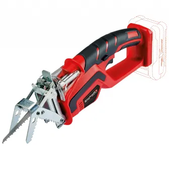 Fierastrau pentru gradina pe acumulatori Einhell Power X-Change GE-GS 18 Li Solo, 18 V, lama 15 cm, taiere max. 9 cm,fara incarcator si acumulator in pachet