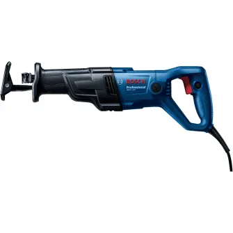 Fierastrau tip sabie Bosch Professional GSA 120, 1200 W, 3000 curse/min, 220 mm adancime maxima de taiere, cutie carton, cheie hexagonala, panza fierastrau