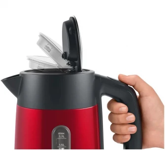 Fierbator Bosch Designline TWK4P434, 2400W, capacitate 1,7l, filtru anticalcar, rosu