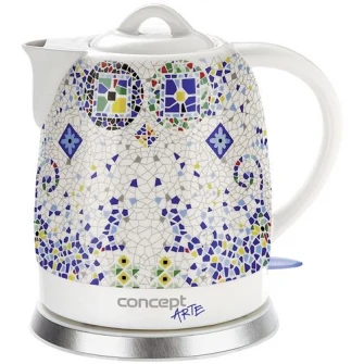Fierbator Concept Ceramica ,1350W, 1.5 l, Ceramic, Mozaic