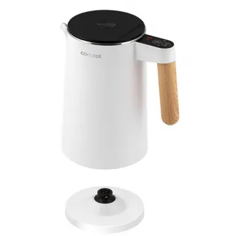 Fierbator Concept RK3300, 1850W, Perete dublu Inox 1.5L, Alb