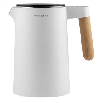 Fierbator Concept RK3300, 1850W, Perete dublu Inox 1.5L, Alb
