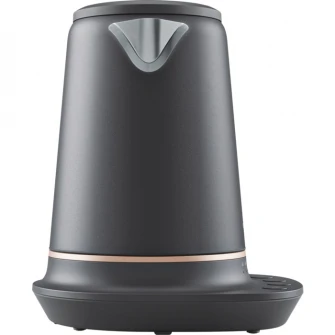 Fierbator Electrolux E7K1-6BP, 2400W, temperaturi predefinite 40-100 ° C, Metal Perlat Negru