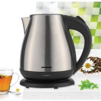 Fierbator Heinner HEK-17IX, 1850-2200 W, 1.7 L, element incalzire inox, oprire automata, Inox