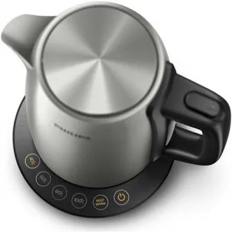 Fierbator Philips HD9359/90, 2200 W, 1.7 L, control temperatura, Negru