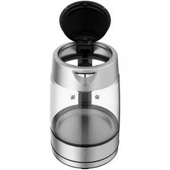 Fierbator Tefal Glass KI772D38, capacitate 1.7L, putere 2200 W, indicator luminos, argintiunegru