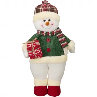 Figurina Craciun Kring, om de zapada Kring, 48 cm, Rosu/Verde