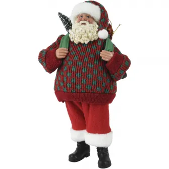 Figurina Mos Craciun Decoris, inaltime 28 cm, 14(L)x14(l) cm, poliester