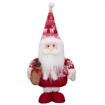Figurina Mos Craciun Kring, 43 cm, Rosu