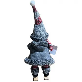 Figurina om de zapada Kring, cu schiuri, 16 cm, Gri