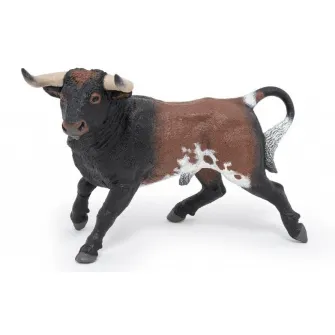 Figurina Papo - Animale de la ferma, Taur spaniol, maro