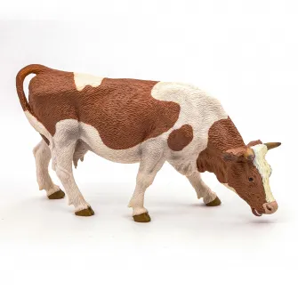 Figurina Papo - Animale de la ferma, Vaca Simmental pascand