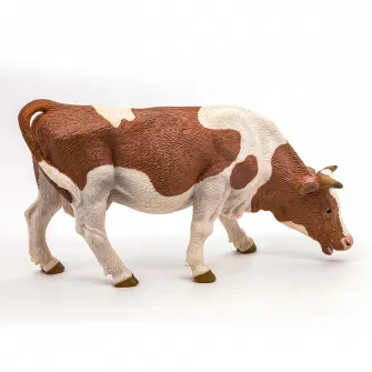 Figurina Papo - Animale de la ferma, Vaca Simmental pascand