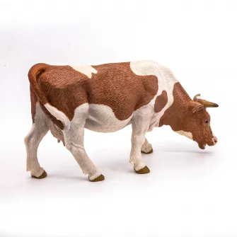 Figurina Papo - Animale de la ferma, Vaca Simmental pascand