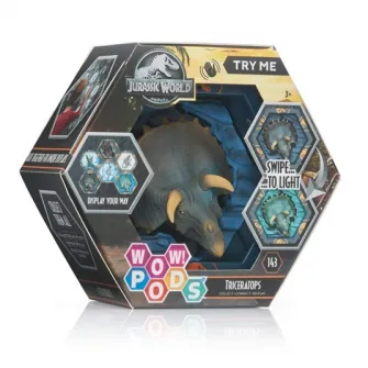 Figurina Wow! Pods - Jurassic World, Triceratrops, cu sunete