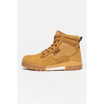Fila, Ghete cu insertii din piele nabuc Grunge II Mid, Maro deschis, 44