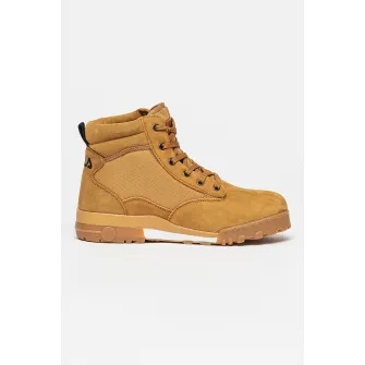 Fila, Ghete cu insertii din piele nabuc Grunge II Mid, Maro deschis, 43