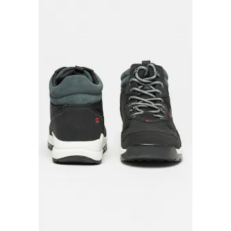 Fila, Ghete din piele si material textil Alpha, Negru stins, 44