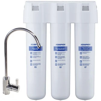 Filtru de apa potabila Aquaphor Cristal (K3/K2/K7), montare sub chiuveta, 2 l/min