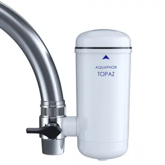 Filtru de apa potabila Aquaphor Topaz, montare la robinet, 0.3 l/min., 750 l capacitate filtru