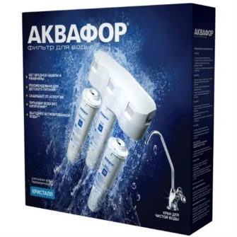 Filtru de apa potabila sub chiuveta Aquaphor Crystal H (K3-KH-K7), 6000 l, 2.5 litri/minut