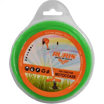 Fir trimmer/motocoasa 2.4 mm,patrat,lungime 15m