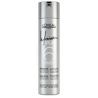 Fixativ LOreal Professionnel Infinium Pure Extra Strong pentru fixare foarte puternica, 300 ml