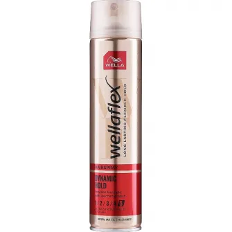 Fixativ pentru par Wellaflex Heat Protection cu fixare ultra puternica, Fixare: 5/5, 250 ml