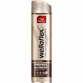 Fixativ pentru par Wellaflex Mega cu fixare puternica, Fixare: 5+/5, 250 ml