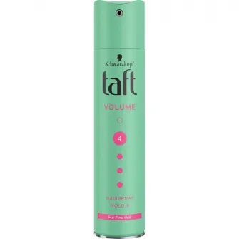 Fixativ Taft Volume Ultra Strong Hold, nivel fixare 4, formula vegana, 250 ml