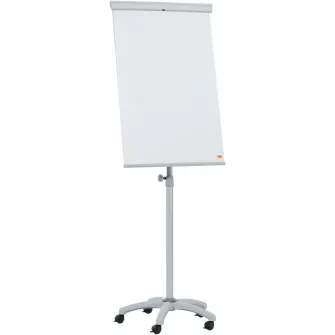 Flipchart mobil NOBO Essentials, otel lacuit, magnetic, alb