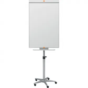 Flipchart mobil NOBO Nano Clean Classic, otel, magnetic, include marker si tavita, alb