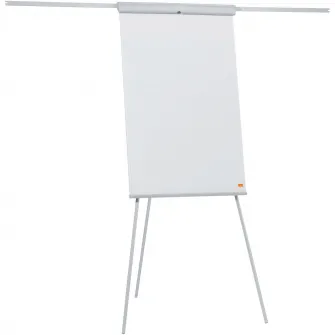 Flipchart NOBO Essentials, otel lacuit, brate extensibile si trepied, magnetic, alb