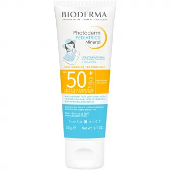 Fluid cu protectie solara Bioderma Photoderm Mineral SPF 50+, 50 g