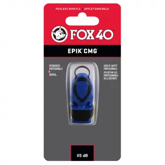 Fluier Fox40 Epic CMG cu snur, albastru