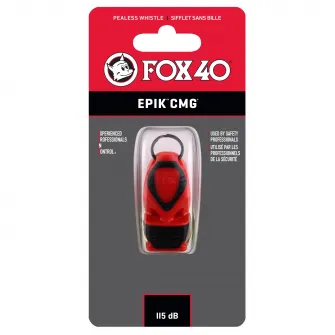 Fluier Fox40 Epic CMG cu snur, rosu