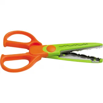 Foarfeca copii Alpino Crea 13cm, 8 modele de taiere
