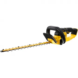 Foarfeca electrica pe acumulator pentru tuns gard viu DeWALT DCMHT563N, 18V XR, lungime lama 55 cm, distanta intre dinti 25 mm, autonomie pana la 75 minute, sistem de protectie, fara incarcator si acumulator in setul de livrare