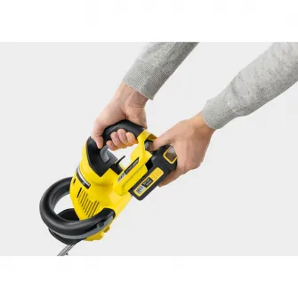 Foarfeca electrica pe acumulator pentru tuns gard viu Karcher HGE 18-50, 50 cm lungime taiere, perie pentru gard viu, contine: acumulator 18V 2.5 Ah + incarcator rapid